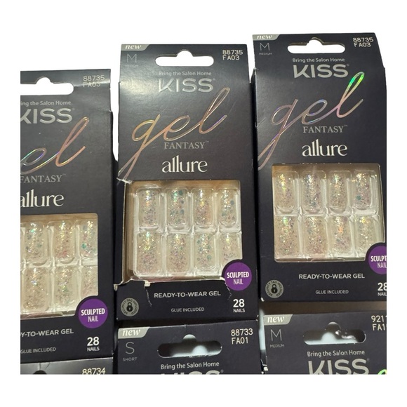 KISS Gel Fantasy Allure Nails Bundle NWT - Picture 4 of 5
